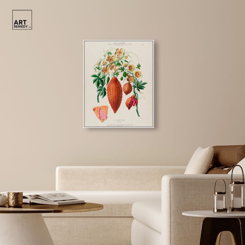 Momordica Exotic Floral Flore Canvas by Art Remedy