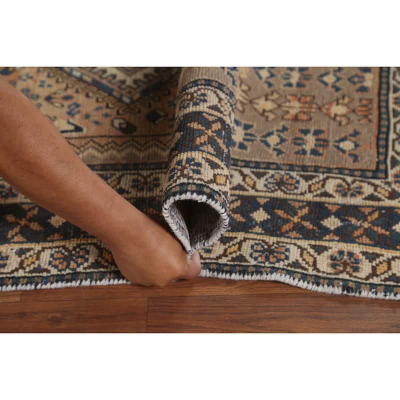 Tribal Animals Bakhtiari Persian Vintage Rug Hand-Knotted Wool Carpet - 5'5" x 9'11"