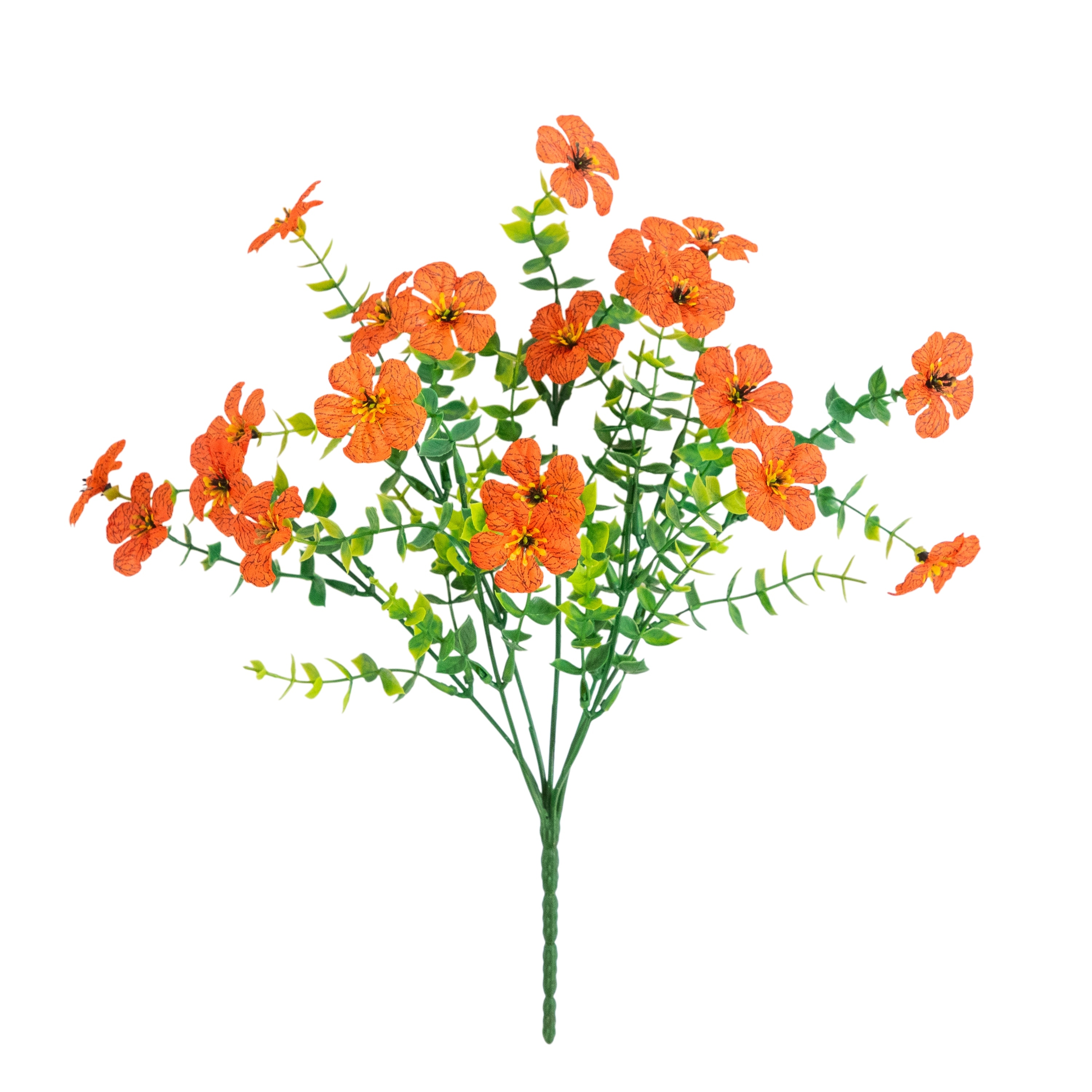 13-in UV Resistant Artificial Daisy Bush (Indoor/Outdoor) - Set of 12