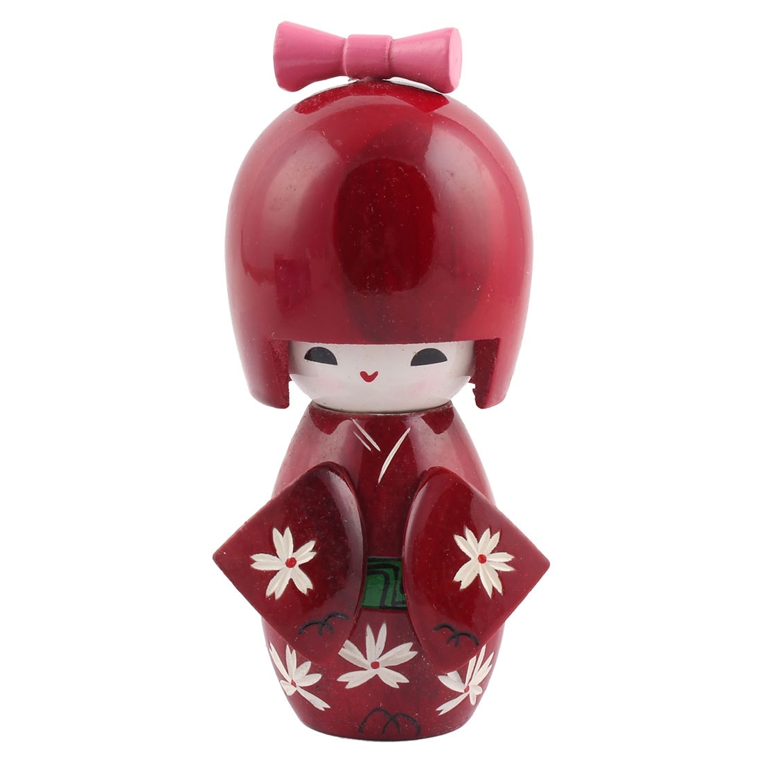 Unique BargainsLiving Room Wood Decor Japanese Kokeshi Kimono Doll