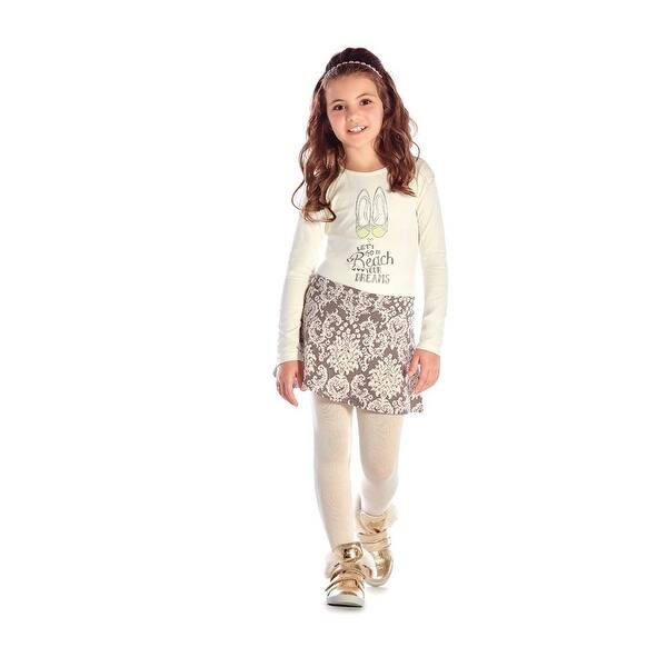 Shop Girls Outfit Long Sleeve Shirt And Skort Set Kids Clothes