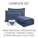 preview thumbnail 10 of 20, Home Essential Lightweight Bed In A Bag Bedding Set (Includes Comforter, Sham, Bedskirt, Fitted Sheet, Flat Sheet, Pillowcase)