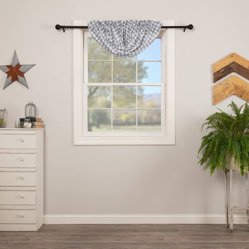 Sawyer Mill Plaid Balloon Valance - Balloon Valance 60x15 - Balloon Valance 60x15