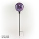 preview thumbnail 2 of 9, Alpine Corporation 31" Tall Outdoor Metal Gazing Globe Display Stand, Black