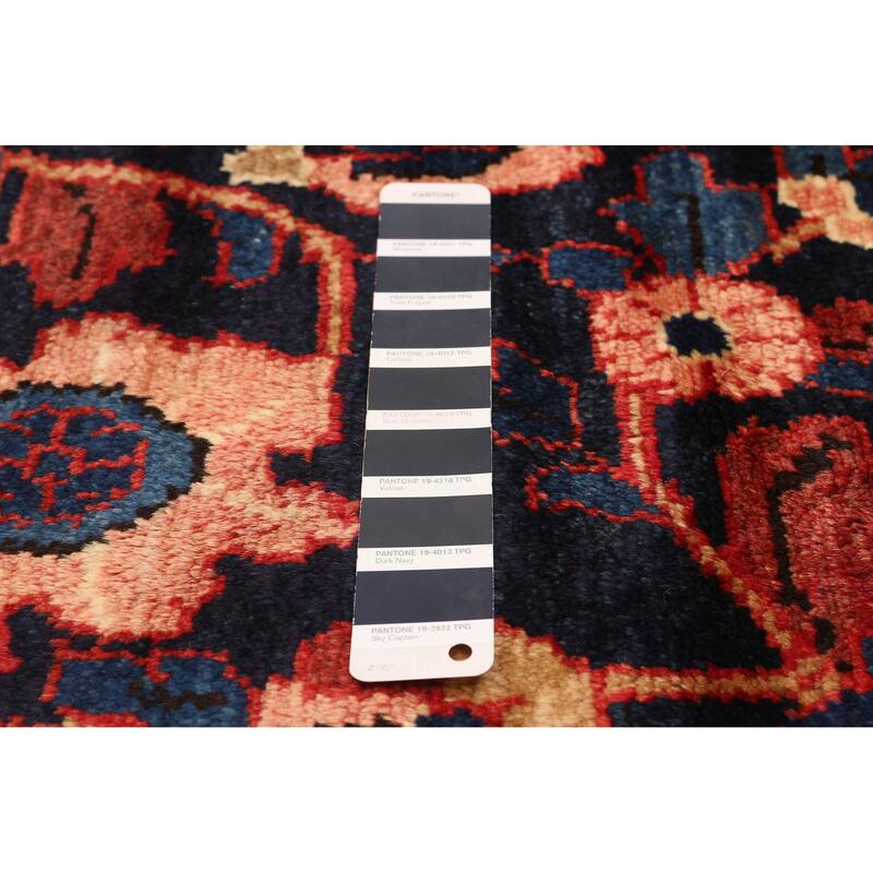 ECARPETGALLERY Hand-knotted Andelz Navy Wool Rug - 5'3 x 11'9