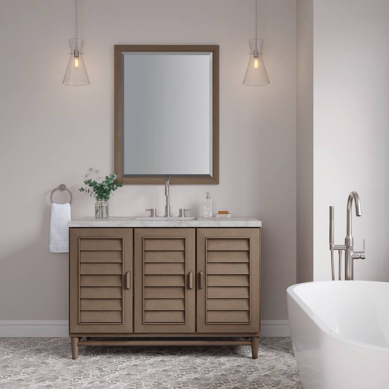 James Martin Vanities 620-V48-3VSL Portland 48" Single Basin Wood