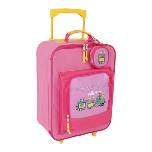 going to grandma's suitcase pink