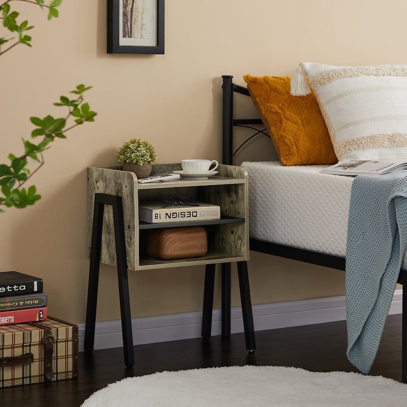 Taomika 3-Pieces Bedroom Sets with Black Bed Frame