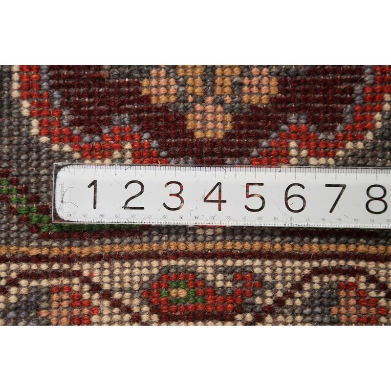 All-Over Floral Heriz Serapi Indian Area Rug Handmade Wool Carpet - 8'0"x 9'11"