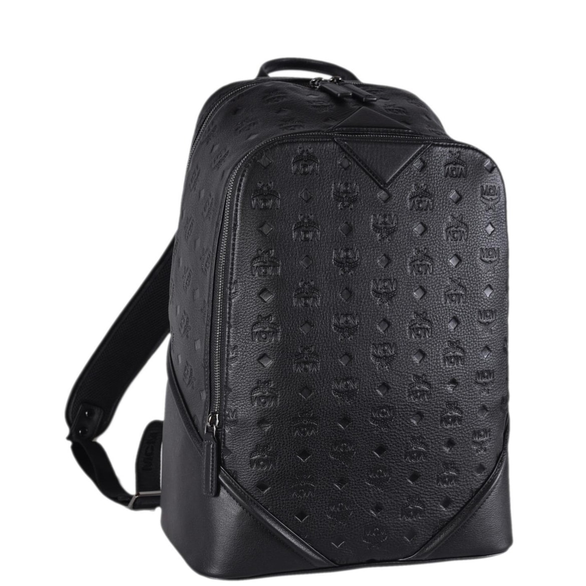 ottomar monogrammed leather backpack