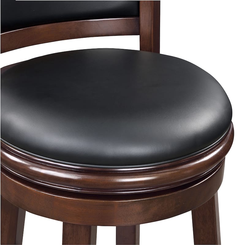 Augusta Wood Indoor Swivel Barstool