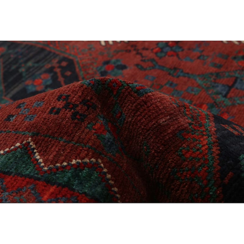 ECARPETGALLERY Hand-knotted Melis Vintage Red Wool Rug - 5'4 x 8'10