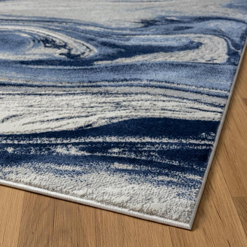 Luxe Weavers Modern Abstract Marble Swirl Area Rug