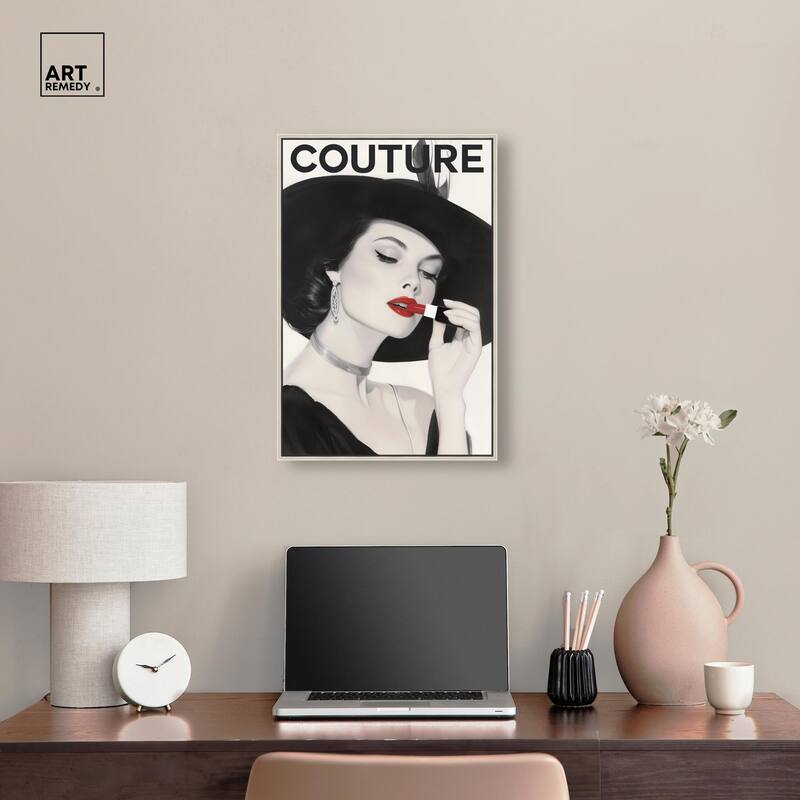 Lipstick Magazine Cover Canvas by Art Remedy