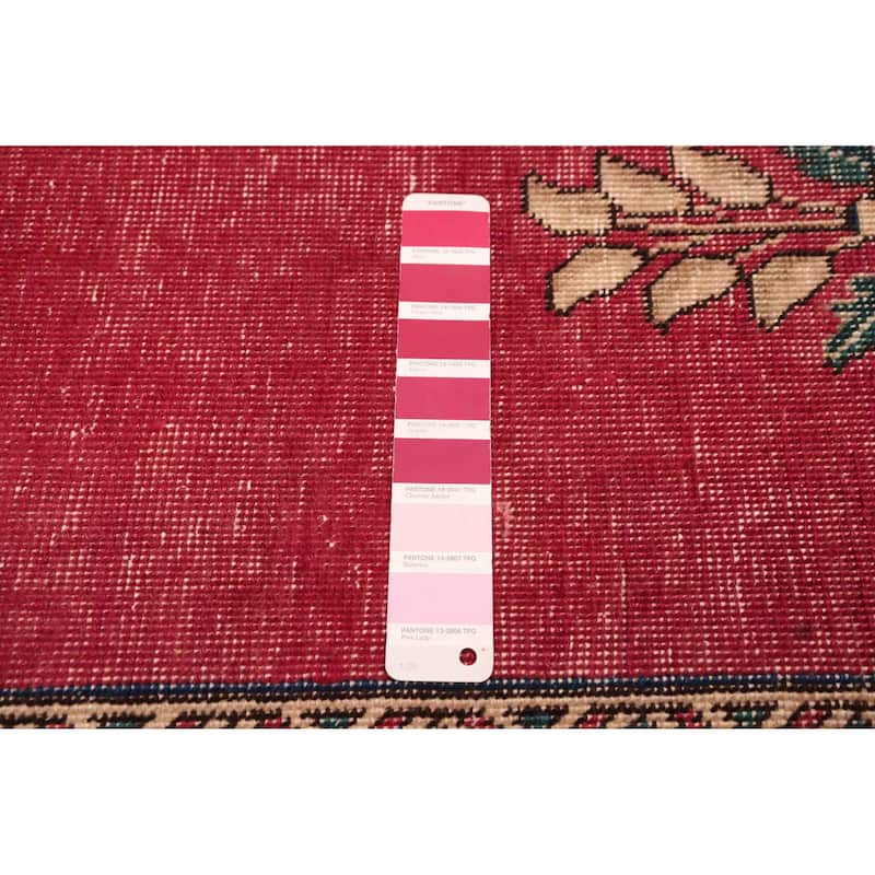 ECARPETGALLERY Hand-knotted Antalya Vintage Burgundy Wool Rug - 8'11 x 12'1