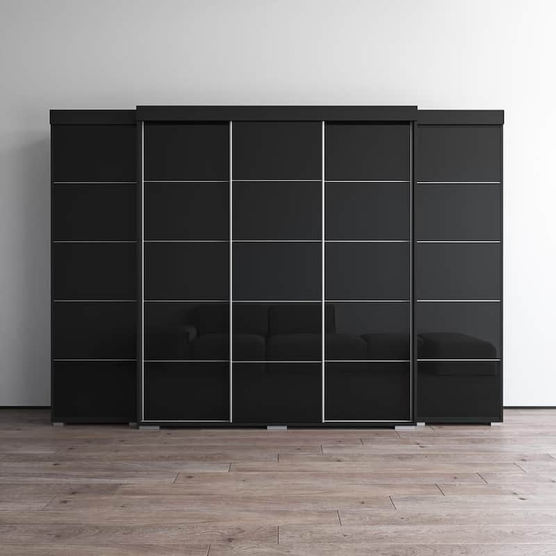 Aria 3D-EXEX Wardrobe - Black