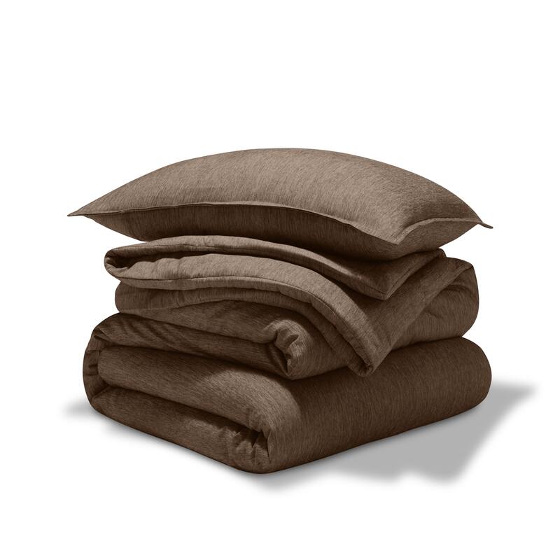Bare Home Hypoallergenic Down Alternative Comforter Set - Twin - Twin XL - Heathered Taupe