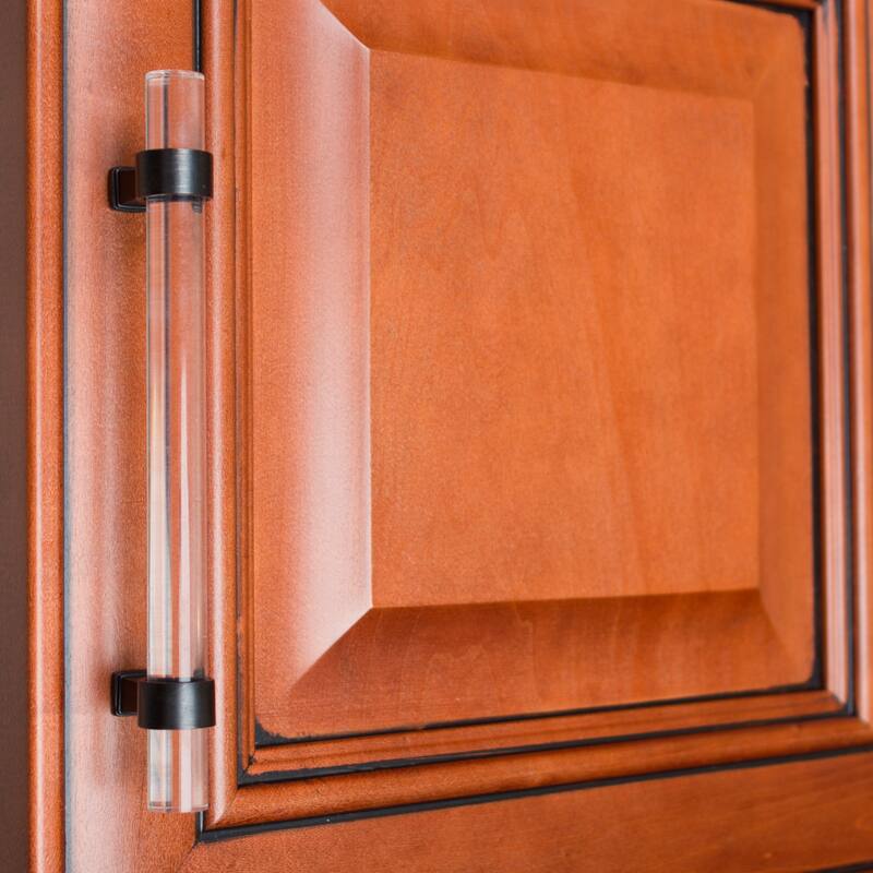GlideRite 10-Pack 5-inch Center to Center Acrylic Cabinet Pull - Clear