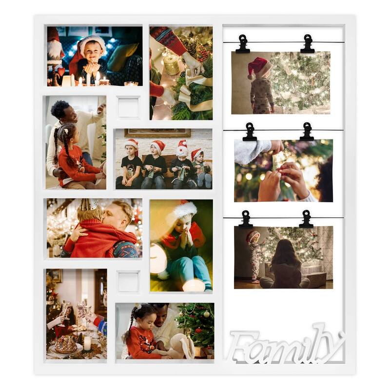 11 Opening Multi Compartment Display Photo Frame