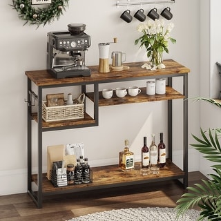 Console Tables With 4 Tier Storage Shelves - 40 Inch - On Sale - Bed ...