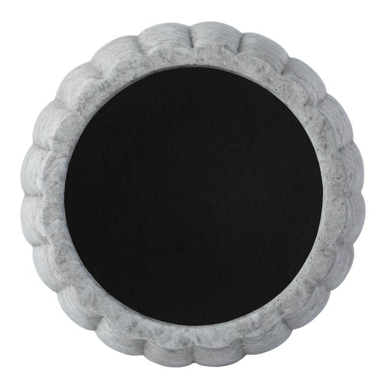 SAFAVIEH Outdoor Aylin Concrete Planter - 14"W x 14"D x 12"H