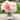 Enova Home Pink Artificial Silk Peony Roses and Hydrangea Mixed Faux Flowers Arrangement with Clear Glass Vase for Home Decor