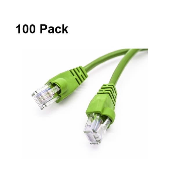 BattleBorn LOT 5 Pack 14 Foot Ft Copper CAT6a Network Patch Cable Black