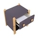 preview thumbnail 6 of 5, Corvella 19" 2-tone Finish 1-Drawer Nightstand with Storage Cubby