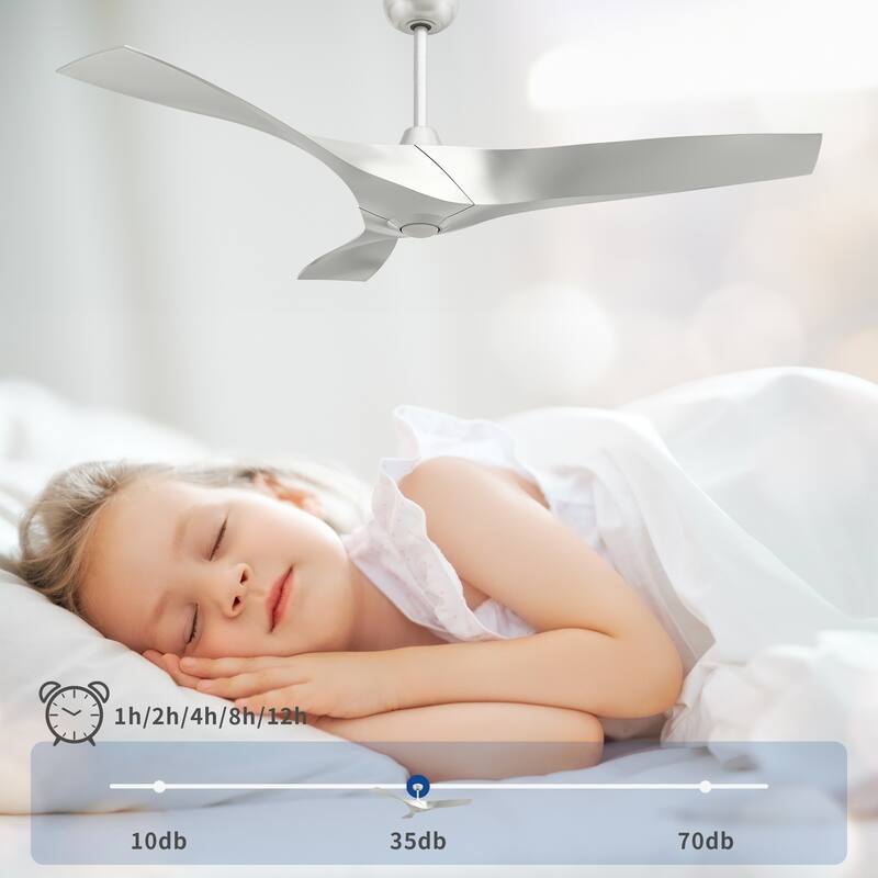 Moasis 52" 3-Blade Smart Ceiling Fan