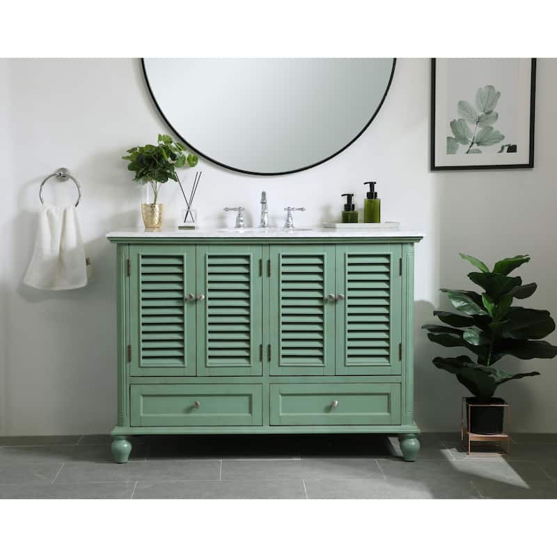 Core 36 - 48 Inch Single Bathroom Vanity - 48 Inches - Vintage Mint
