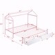 preview thumbnail 17 of 23, Twin XL to King Metal Twin Size House Platform Bed with 2 Drawers