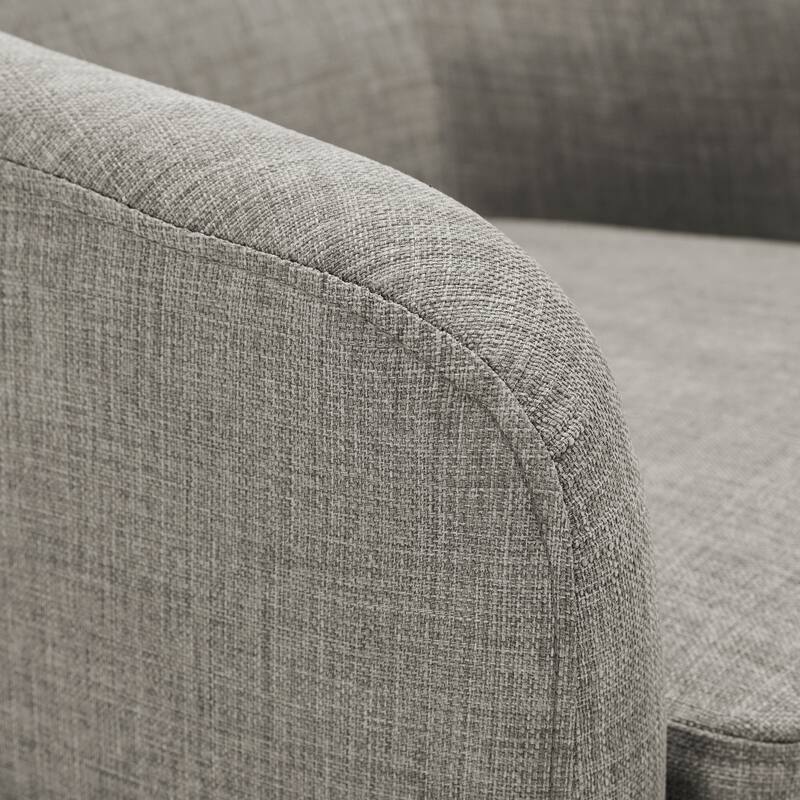 2 Set Round Barrel Chair 360-Degree Swivel Accent Chairs