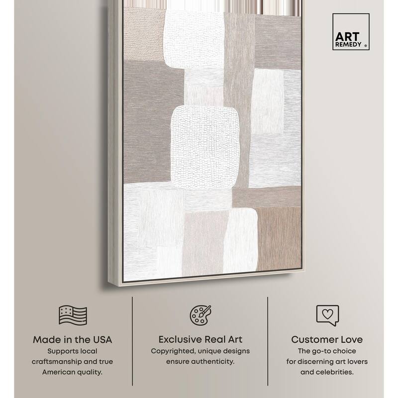 Stucco Squares II Canvas by Art Remedy