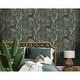 preview thumbnail 21 of 22, Cassia Peacock Non-Pasted Wallpaper - Covers 56 Square Feet