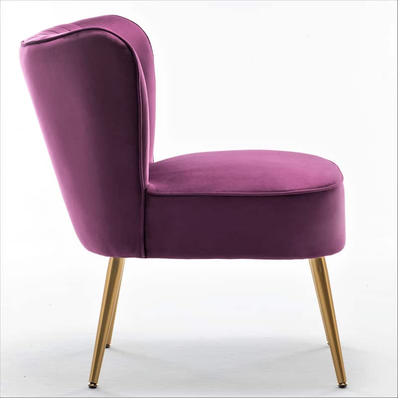 Sauter 23.2" Wide Mid-Century Modern Microfiber Accent Chair