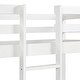 preview thumbnail 12 of 18, White Twin Size Solid Wood Loft Bed with Convertible Desk & Drawers