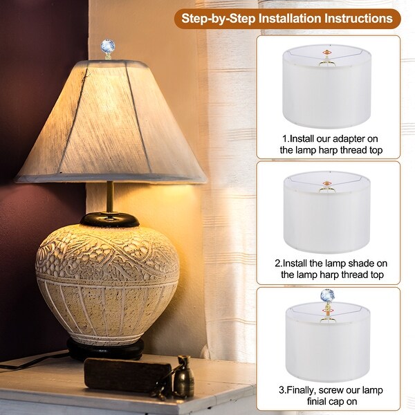 Spiral ball lamp top