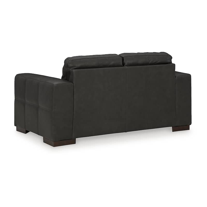 Signature Design by Ashley Luigi Black 4-Piece Upholstery Package - 96"W x 41"D x 35"H