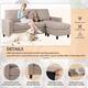 Futzca Modern L-shaped Convertible Sectional Sofa w/ Reversible Chaise