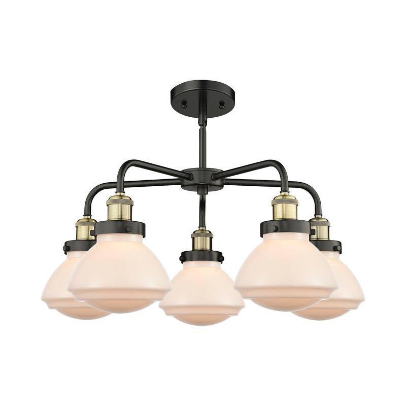 Innovations Lighting Olean - 5 Light 25" Stem Hung Chandelier