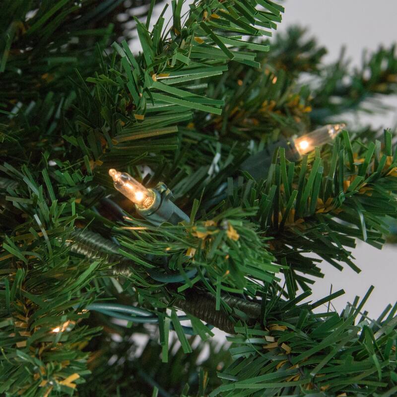 9' Pre-Lit Medium Eden Spruce Artificial Christmas Tree - Clear Lights - 9 Foot