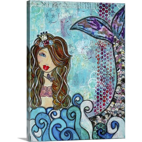 Shop Mermaid Canvas Wall Art On Sale Overstock 16889766