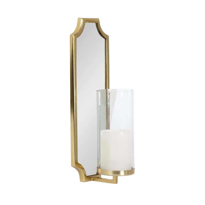 Kate and Laurel Ciel Scallop Wall Sconce - 6x5x16 - Gold