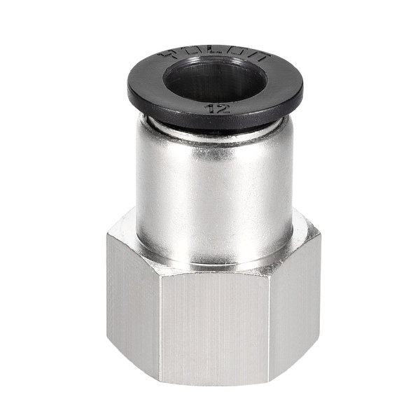 Push to Connect Tube Fitting Adapter 12mm OD x 1/2 NPT Straight Connecter