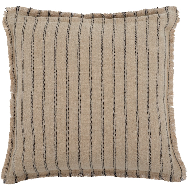 SAFAVIEH Home Arden 20-inch Natural/Black Decorative Pillow