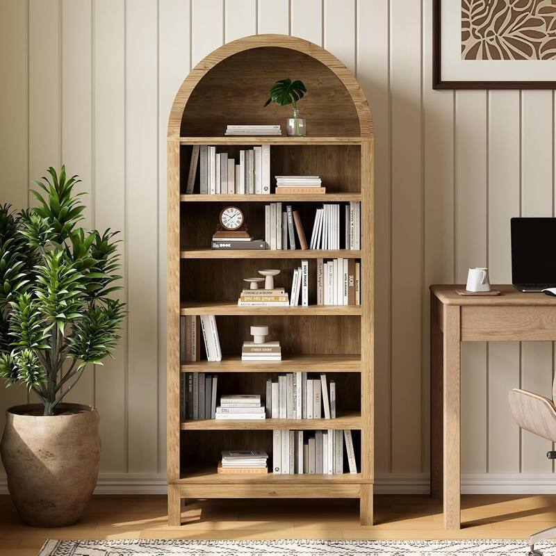 Multifunctional 7 Tier Tall Arched Shoe Storage Cabinet for Entryway, Hallway Living Room