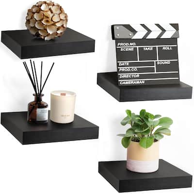 Floating Shelf Square Invisible Mounting (4 Pack) - 9.25" L X 9.25" W 1.5"H