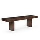 preview thumbnail 2 of 3, Timbergirl Dark Walnut Mango Wood Bench - 60"