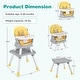 preview thumbnail 27 of 58, Costway 8-in-1 Baby High Chair Convertible Dining Booster Seat with