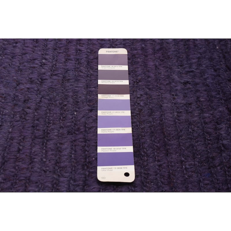 ECARPETGALLERY Hand-knotted Finest Peshawar Ziegler Purple Wool Rug - 11'10 x 13'2